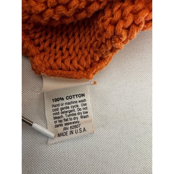 James River traders Orange Chunky Cable Knit Large sweater Oversized fall autum - Picture 8 of 10